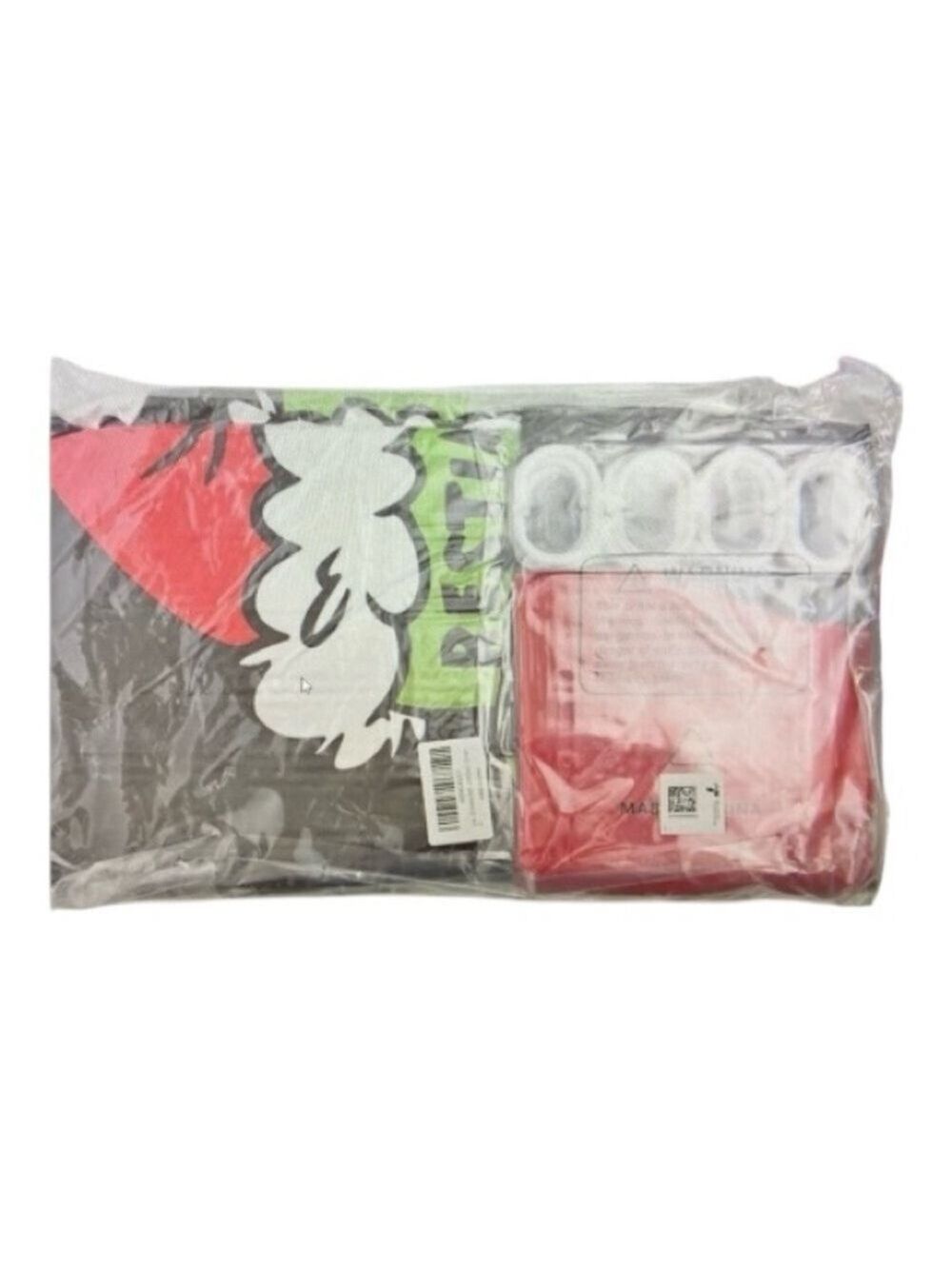 New Sealed Grinch “Resting Grinch Face” Funny Christmas Shower Curtain & Rug